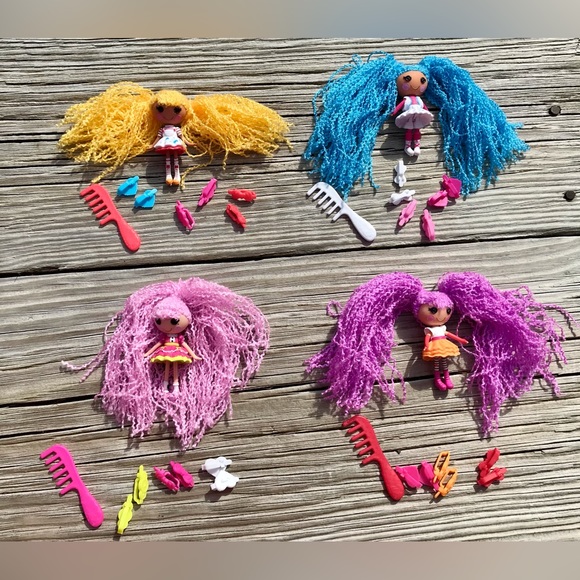 LALALOOPSY Spot Mittens Peanut Mini Dolls Loopy Hair Barrette Brush Accessories - Picture 10 of 10